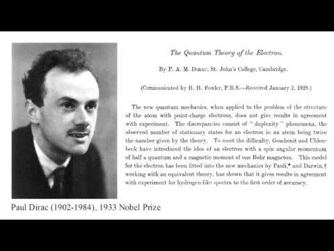 Quantum Mechanics 12a - Dirac Equation I