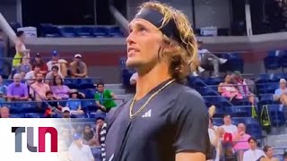 El tenista Alexander Zverev paró el partido al escuchar la frase de Hitler