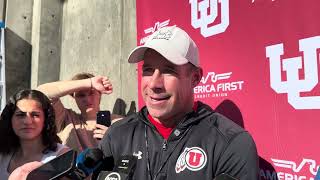 Utah head coach Morgan Scalley (4.7.26)