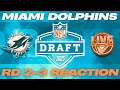 Miami Dolphins The On-Season: | NFL Draft Miami Dolphins Live 2nd &amp; 3rd Round Picks Reaction Show