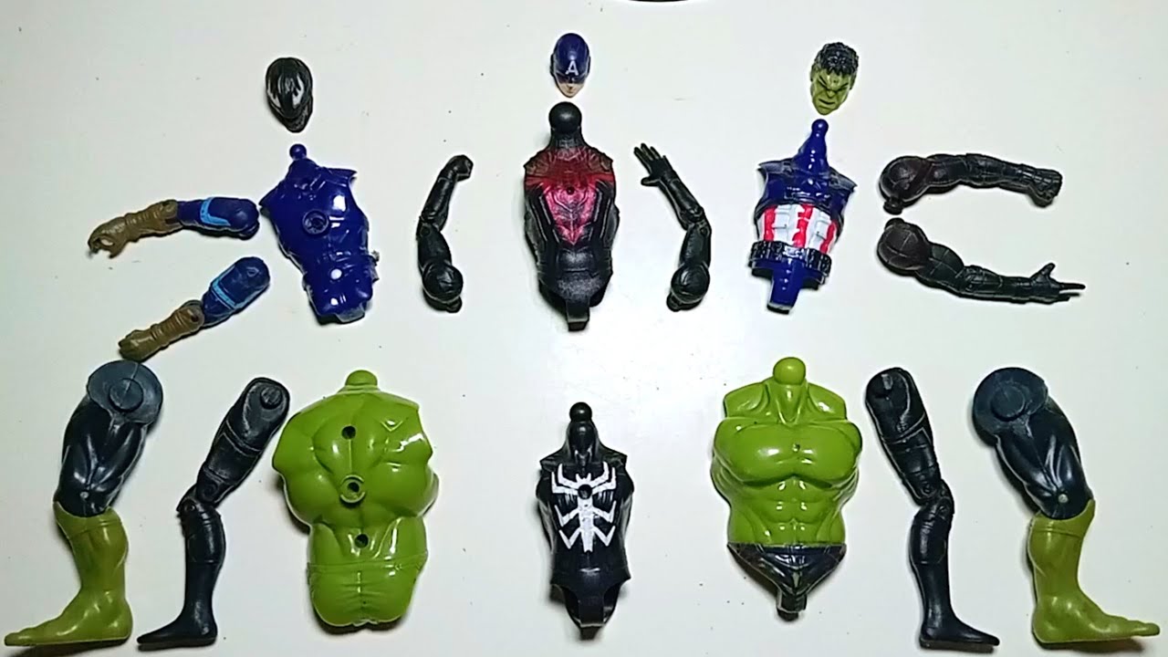 AVENGERS TOYS MARVEL'S CAPTAIN AMERICA, SPIDERMAN, HULK, VENOM, SUPERHERO TOYS ACTIONS VIDEO 
