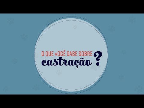 Vídeo: Castração De Animais - Zombaria Ou Panaceia?