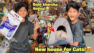 NEW HOUSE FOR CATS!BOHT MEHENGI SHOPPING KRADI CATS KO!| VAMPIRE YT
