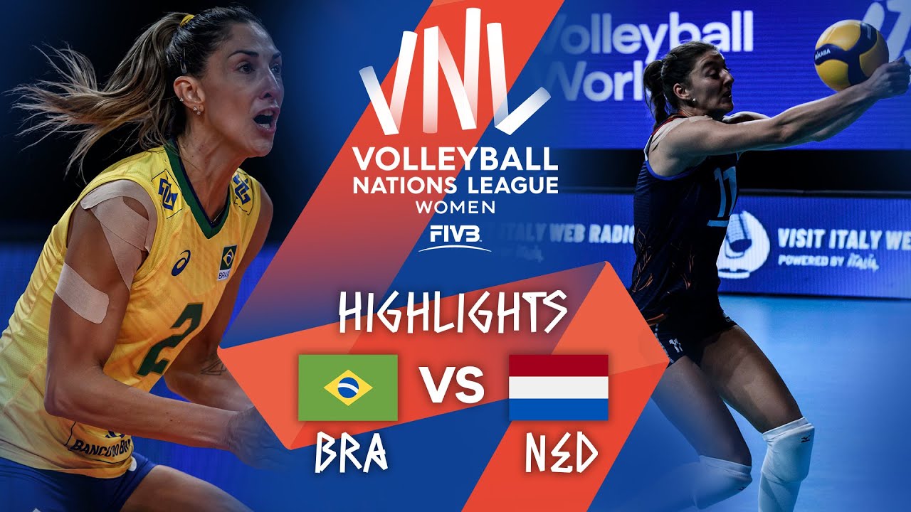 Bra Vs Ned Highlights Week 5 Women S Vnl 2021 Youtube