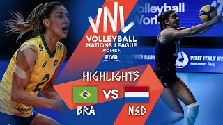 BRA vs. NED - Highlights Week 5 | Women's VNL 2021