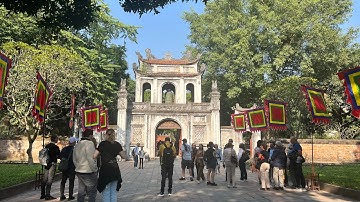 Tham Quan Văn Miếu Quốc Tử Giám Hà Nội Trường Đại Học Đầu Tiên Của Việt Nam#hanoi #hanoifoodtour