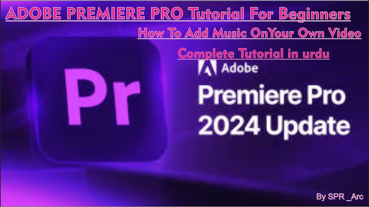 ADOBE PREMIERE PRO Tutorial For Beginners | How to add background music ...