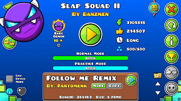 ''Slap squad II'' (Easy demon) by Danzmen | Geometry dash