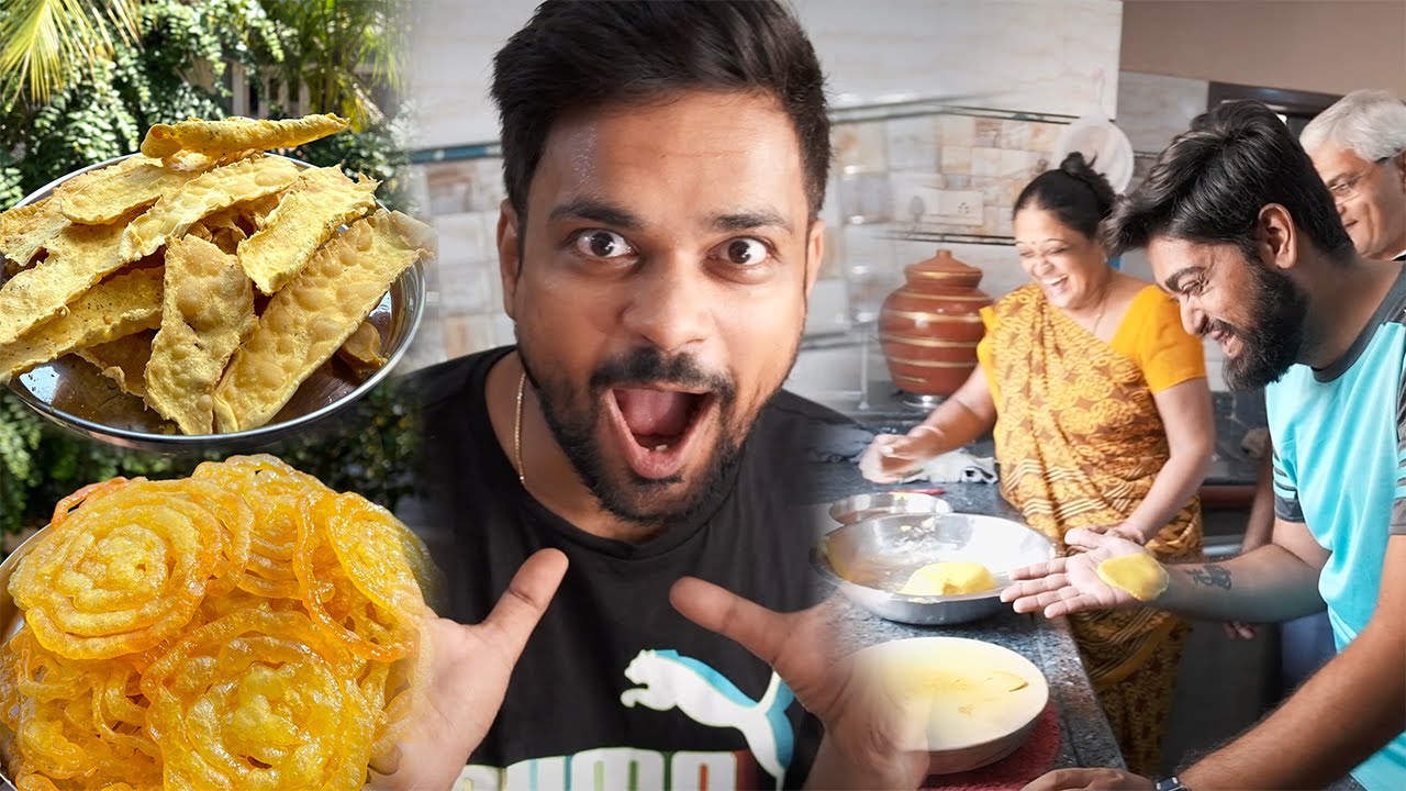 ghar pe fafda aur jalebi ka cooking competition ! Dussehra Special | gujarati family