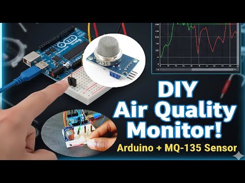 DIY Air Quality Monitor (PPM) using Arduino Uno & MQ-135 Sensor - YouTube