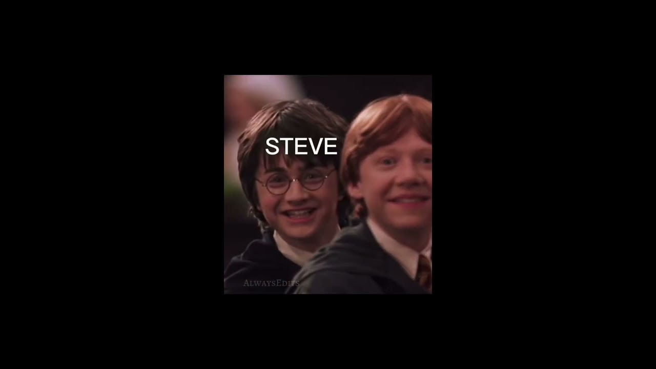 It S Finally Me And You Your Friend Steve Harry Potter