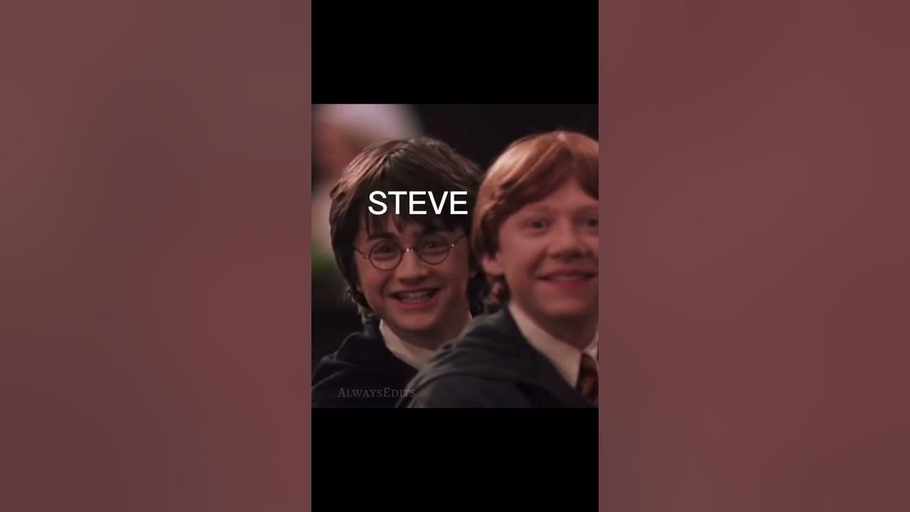It's finally me and you and your friend Steve 😂 # Harry Potter