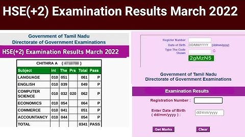how to check  HSC result 2022 in tamilnadu | check 12th result online