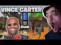 Vince carter est un monstre sur nba2k23 