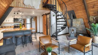 Inside A Cozy A-Frame Cabin - Minimalist Rustic Living