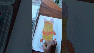 mustard crayon #shortvideo #art #youtubeshorts #youtubeshorts #shorts #cat #cats #kucing #animals