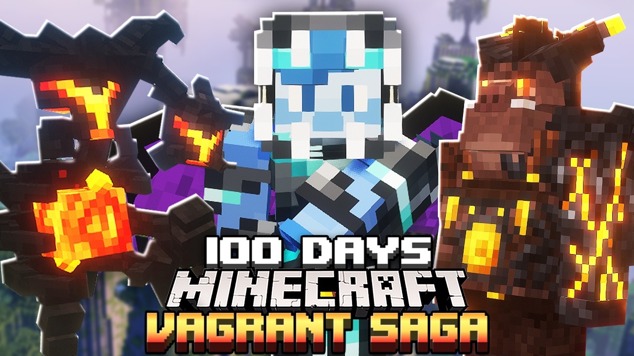 I Survived 100 Days in the VAGRANT SAGA RPG in Minecraft - YouTube