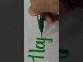 Happiness word calligraphy!! #brushpen #youtubeshorts #trendingreel