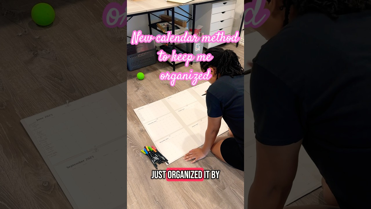 Creating a Full-Year Calendar System to Stay Organized | DIY Wall Planner 