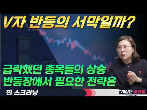 낙폭과대주 기술적 트레이딩 전략(f. AI 인프라 및 낙폭과대주 관심) #박진희 #찐스크리닝 #개장은증권통