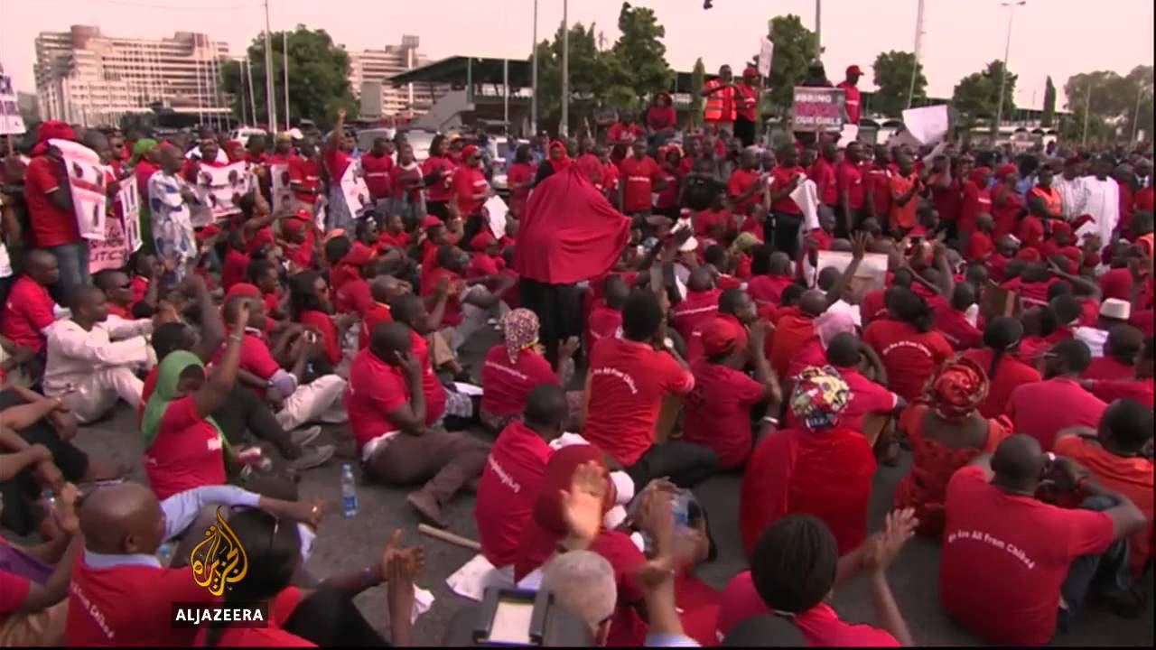Nigerians protest over abducted girls