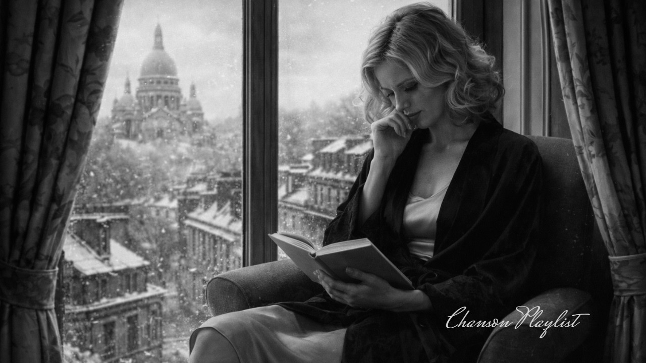눈 내리는 프랑스 작은 카페 | 세월이 흘러도 변치 않는 낭만의 샹송 Timeless Romantic French Chansons