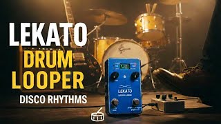 DISCO Rhythms | Best Budget Drum Pedal | Lekato Drum 2-in-1 Looper Pedal #drumloops #drummachine