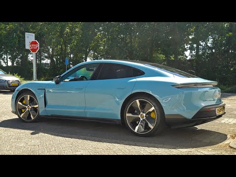 Porsche Taycan Turbo S - Frozen Blue Metallic - Walkaround