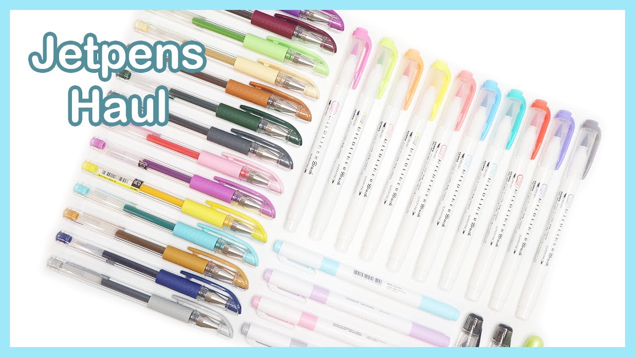 Jetpens Haul (Mildliners, Pilot Gel Pens plus more) YouTube