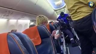 Видео задержания захватчика самолета Сургут - Москва