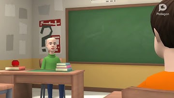 (Baldi’s basics) Bully cut’s school and goes to Dave & busters and gets grounded (Plotagon)