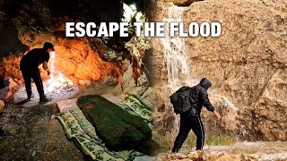 Escape the Flood | Solo Camping | Cooking in Nature | Night Shelter