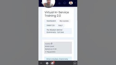 VIRTUAL INSET 2.0 DAY 1 AFTERNOON KEY ANSWER | The wisdom behind Grammarly
