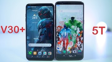 LG V30+ vs OnePlus 5T Comparison Display | Build | Features | Cameras LG V30 vs Oneplus 5T