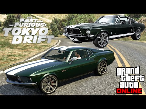GTA 5 - F&F 3 - Сборка Mustang для Tokyo Drift с Крэйгом Либерманом! - Кастомизация Dominator GTT