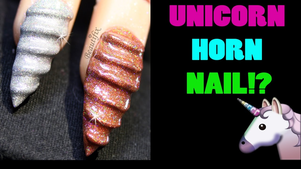 7. Cute Unicorn Horn Nail Art - wide 7