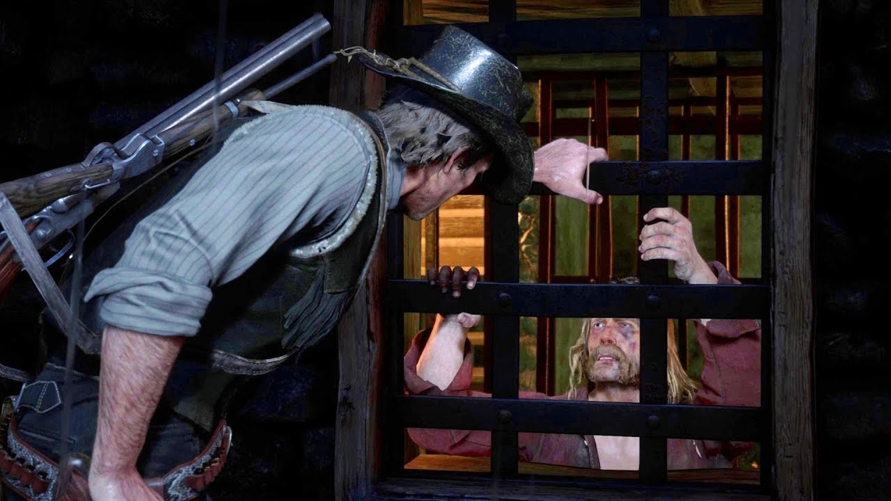 Red Dead Redemption 2 - Arthur gets Micah out of Jail (Blessed are the Meek?) [PC, 4K]