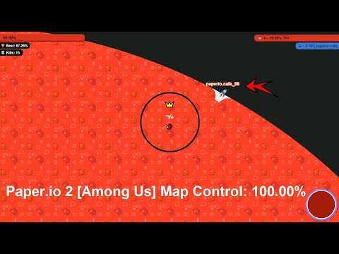 Paper.io 2 Map Control: 100.00% [iscribble.io] 