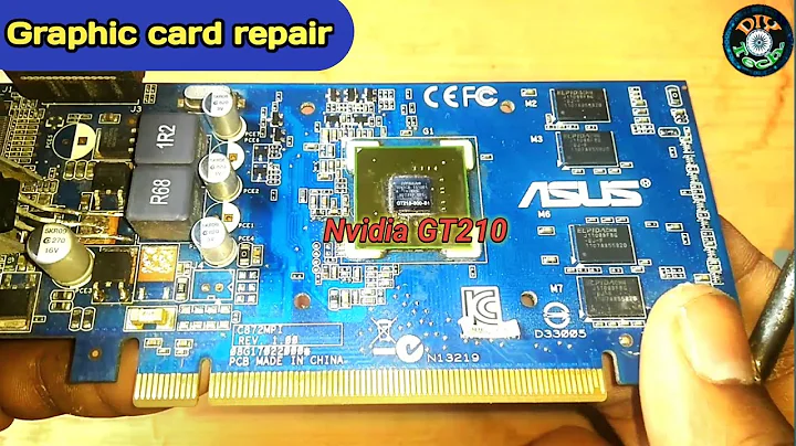 Conserto de Placa de Vídeo Nvidia GT210 | Solução para Tela Preta