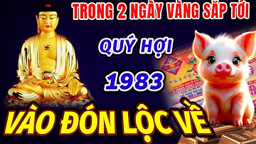 MAY MẮN BÙNG NỔ ĐẾN VỚI TUỔI QUÝ HỢI 1983 TRONG 2 NGÀY VÀNG SẮP TỚI. BẤT NGỜ ÔM LỘC TRÚNG SỐ ĐỔI ĐỜI