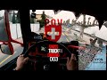 Pov swiss truck driving 003 i romandie nyon  rolle  morges i volvo fm4 cartransporter