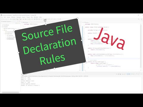 Source File Declaration Rules