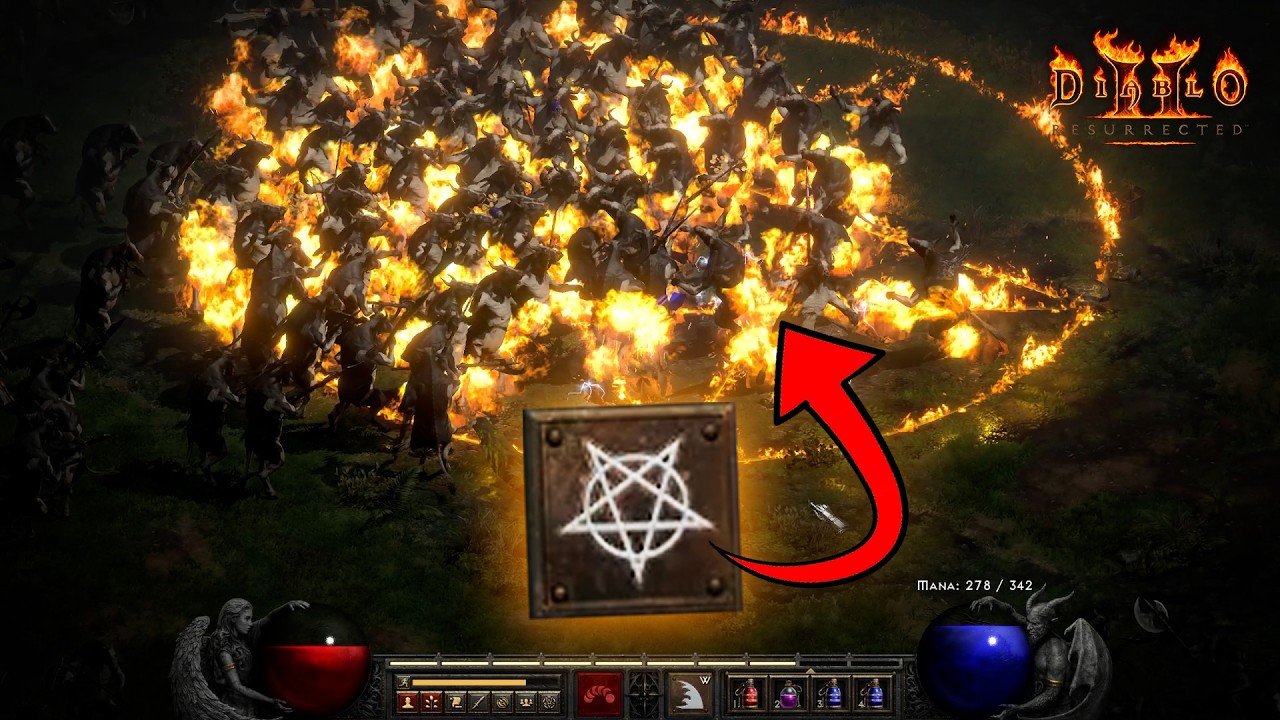 Вероятно, лучший стартовый билд для чернокнижника в Diablo 2.