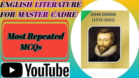 English Literature Most Repeated MCQs on John Donne