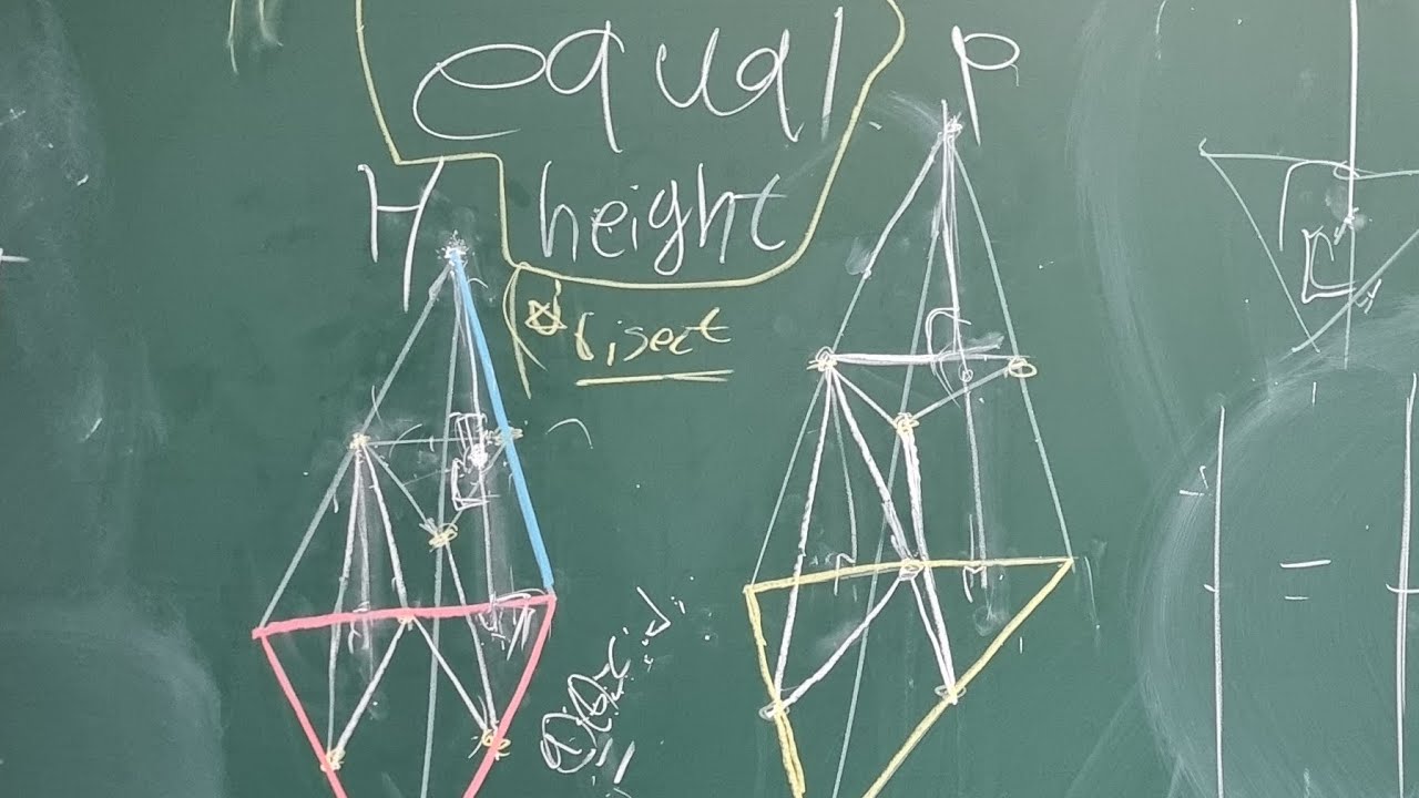 How to Construct Pyramids of Equal Height Inside Pyramids of Equal ...