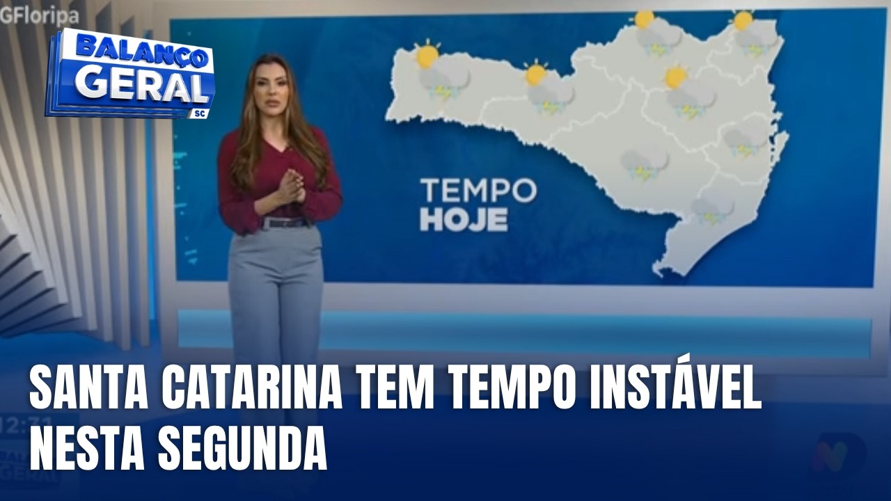 SC tem tempo instável com rajadas de vento de até 100 km/h