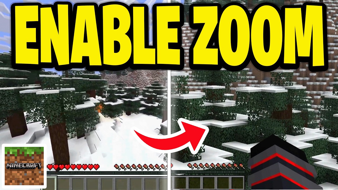 Minecraft Zoomed In How To Enable Zoom In Minecraft - YouTube