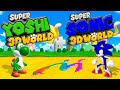 Super Yoshi 3D World + Super Sonic 3D World - Comparison [World 1]