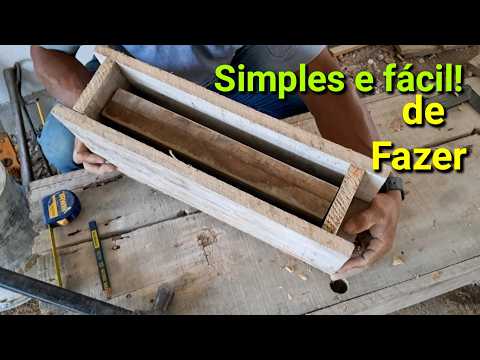 Nunca foi tão fácil fazer Fôrma em madeira para bloco canaleta 10x18x38