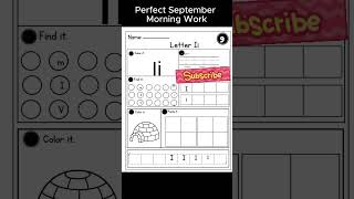 Fun Alphabet Worksheets for Kindergarten Back to School Morning Work